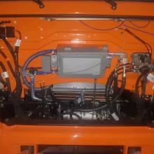  Установка автомобильного кондиционера "Климатик" на КАМАЗ с двигателем Камминз 
