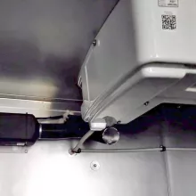  Воздушный отопитель в фургон Камаза, установка в Челнах 
